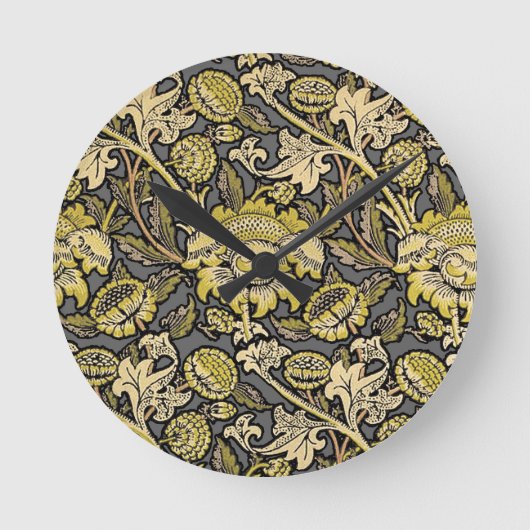 William Morris Wey Floral Wallpaper Ronde Klok (Voorkant)