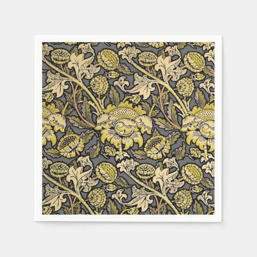 William Morris Wey Floral Wallpaper Servet (Voorkant)