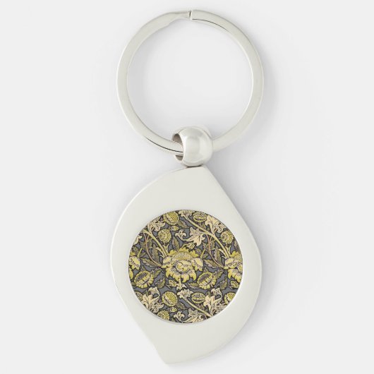 William Morris Wey Floral Wallpaper Sleutelhanger (Voorkant)