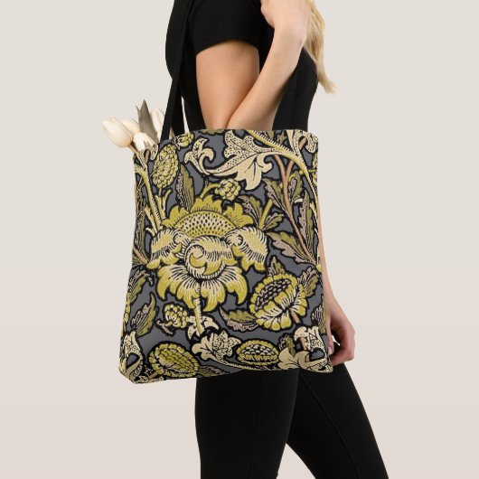 William Morris Wey Floral Wallpaper Tote Bag (Dichtbij)