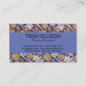 William Morris Wey Floral Wallpaper Visitekaartje (Achterkant)