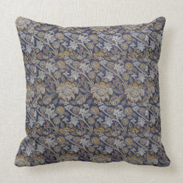  William Morris Wey Pattern Blue Achtergrond Kussen