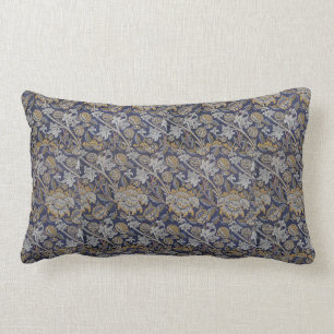  William Morris Wey Pattern Blue Achtergrond Kussen