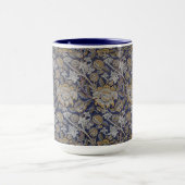  William Morris Wey Pattern Blue Achtergrond Mok (Midden)