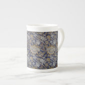  William Morris Wey Pattern Blue Achtergrond Porselein Kop (Voorkant rechts)