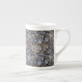  William Morris Wey Pattern Blue Achtergrond Porselein Kop