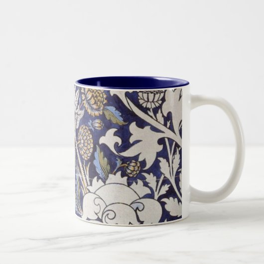 william morris wey tweekleurige koffiemok (Rechts)