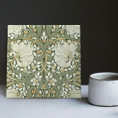 William Morris White Green Pimpernel Tegeltje