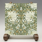 William Morris White Green Pimpernel  Tegeltje