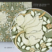 William Morris White Green Pimpernel  Tegeltje