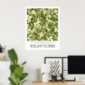 William Morris  White Wildflower Branch Poster (Thuiskantoor)