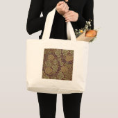 William Morris Wijnstok Druiven Rood Groen Kunst Grote Tote Bag (Voorkant (product))