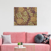 William Morris Wijnstok Druivenrood Groene Kunst Canvas Afdruk (Insitu (Woonkamer))