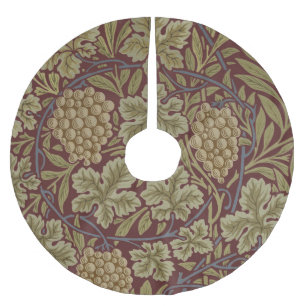 William Morris Wijnstok Druivenrood Groene Kunst Kerstboom Rok