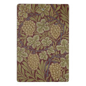 William Morris Wijnstok Druivenrood Groene Kunst Mini Klembord (Achterkant)