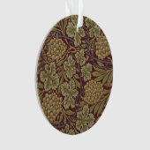 William Morris Wijnstok Druivenrood Groene Kunst Ornament (voorkant)