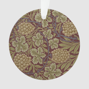 William Morris Wijnstok Druivenrood Groene Kunst Ornament