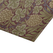 William Morris Wijnstok Druivenrood Groene Kunst Snijplank (Hoek)