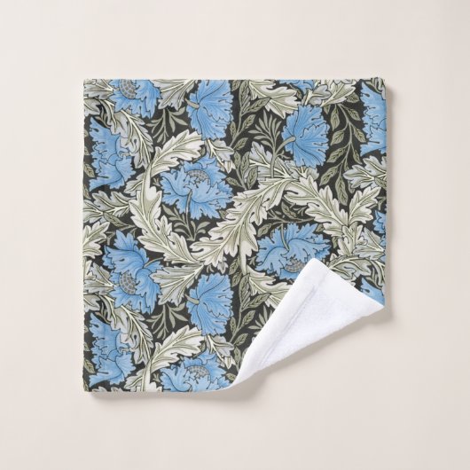 William Morris Wild Blue Poppies Bad Handdoek (Wasdoekje)
