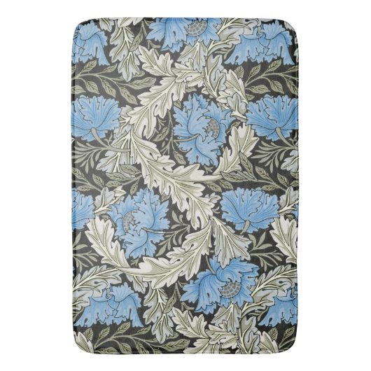 William Morris Wild Blue Poppies Badmat (Voorkant Verticaal)