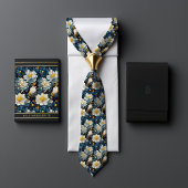 William Morris Wild Marguerite Floral Stropdas