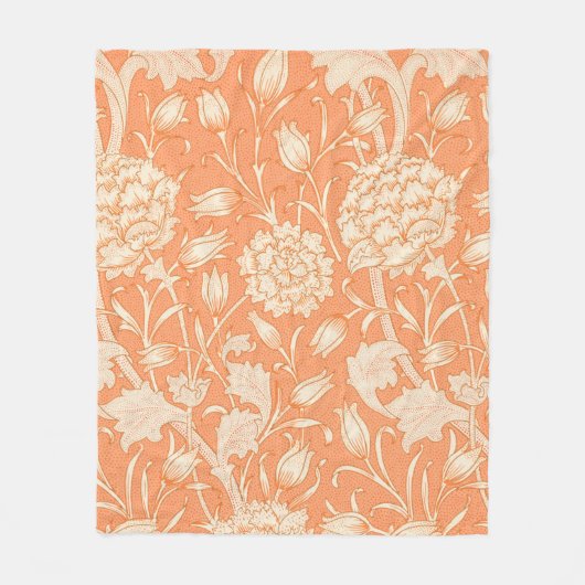 William Morris Wild Tulip beroemd patroon Fleece Deken (Voorkant)
