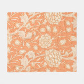 William Morris Wild Tulip beroemd patroon Fleece Deken (Voorkant (Horizontaal))