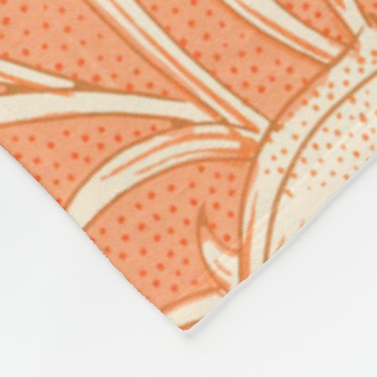 William Morris Wild Tulip beroemd patroon Fleece Deken (Hoek)