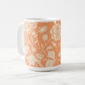 William Morris Wild Tulip beroemd patroon Koffiemok (Voorkant links)