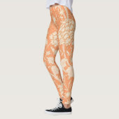 William Morris Wild Tulip beroemd patroon Leggings (Links)
