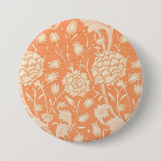 William Morris Wild Tulip beroemd patroon Ronde Button 7,6 Cm (Voorkant)
