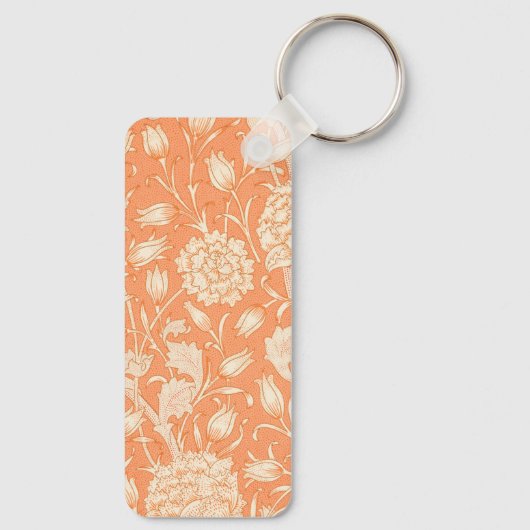 William Morris Wild Tulip beroemd patroon Sleutelhanger (Achterkant)
