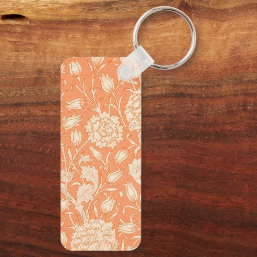 William Morris Wild Tulip beroemd patroon Sleutelhanger (Achterkant)