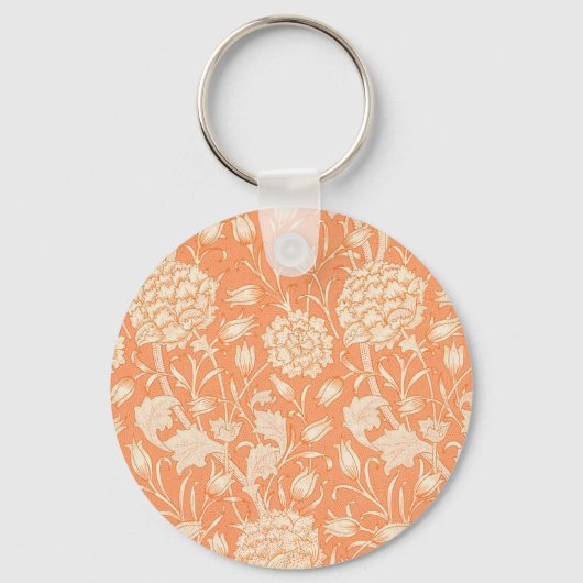 William Morris Wild Tulip beroemd patroon Sleutelhanger (Voorkant)