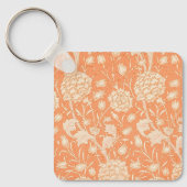 William Morris Wild Tulip beroemd patroon Sleutelhanger (Voorkant)