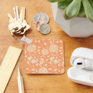 William Morris Wild Tulip beroemd patroon Sleutelhanger