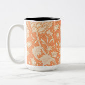 William Morris Wild Tulip beroemd patroon Tweekleurige Koffiemok (Links)