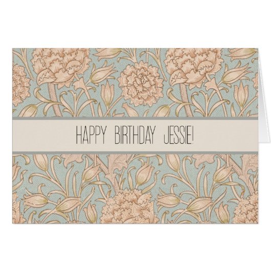 William Morris Wild Tulip Bloemen Ontwerp (Voorkant Horizontaal)