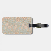 William Morris Wild Tulip Bloemen Ontwerp Bagagelabel (Achterkant horizontaal)