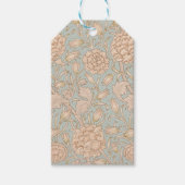 William Morris Wild Tulip Bloemen Ontwerp Cadeaulabel (Voorkant)