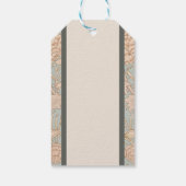 William Morris Wild Tulip Bloemen Ontwerp Cadeaulabel (Achterkant)