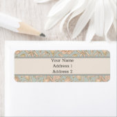 William Morris Wild Tulip Bloemen Ontwerp Etiket (Insitu)