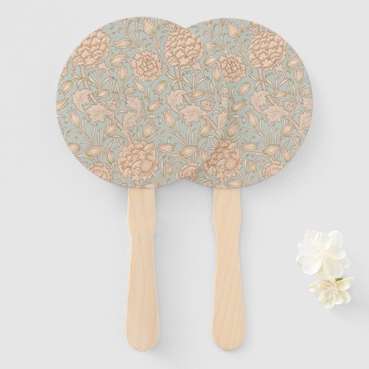 William Morris Wild Tulip Bloemen Ontwerp Handwaaier (Voorkant en achterkant)