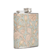 William Morris Wild Tulip Bloemen Ontwerp Heupfles (Rechts)