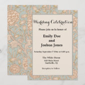 William Morris Wild Tulip Bloemen Ontwerp Kaart (Voorkant / Achterkant)