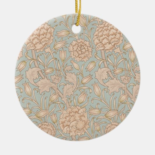 William Morris Wild Tulip Bloemen Ontwerp Keramisch Ornament (Voorkant)
