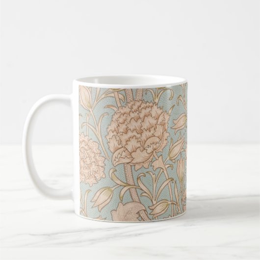 William Morris Wild Tulip Bloemen Ontwerp Koffiemok (Links)
