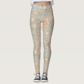 William Morris Wild Tulip Bloemen Ontwerp Leggings (Voorkant)