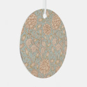 William Morris Wild Tulip Bloemen Ontwerp Metalen Ornament (Voorkant Rechts)