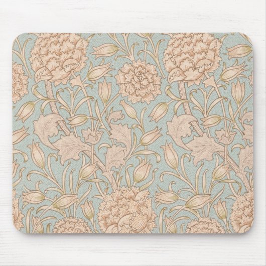 William Morris Wild Tulip Bloemen Ontwerp Muismat (Voorkant)